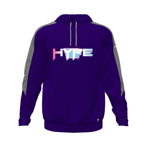 [CUS-DFW-HOOD-FLC-LSL-PUR-YXS-LOGO2] Hoodie (Youth XS, Purple, Logo 2)