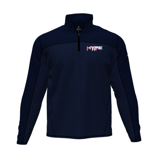 [CUS-DFW-QTRZ-PER-LSL-NVY-AS-LOGO1] Quarter Zip Pullover (Adult S, Navy, Logo 1)