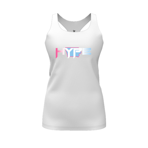 [FT0TRBWH-FYS-LOGO2] Decker Racerback Tank Top (Female Youth S, White, Logo 2)