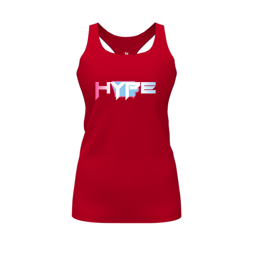 [FT0TRBRD-FYS-LOGO2] Decker Racerback Tank Top (Female Youth S, Red, Logo 2)