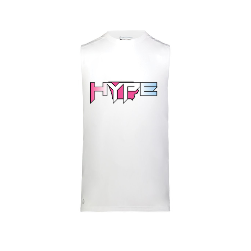 [222593.005.S-LOGO1] Men's CoolDry TankTop (Adult S, White, Logo 1)