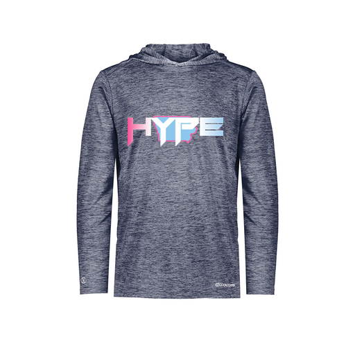 [FOLHCGNV-AS-LOGO2] Decker Men's Charge Hoodie (Adult S, Navy, Logo 2)