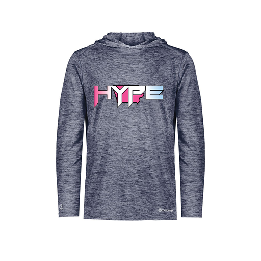 [FOLHCGNV-YS-LOGO1] Decker Youth Charge Hoodie (Youth S, Navy, Logo 1)