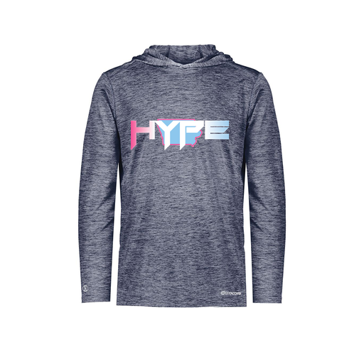 [FOLHCGNV-YS-LOGO2] Decker Youth Charge Hoodie (Youth S, Navy, Logo 2)