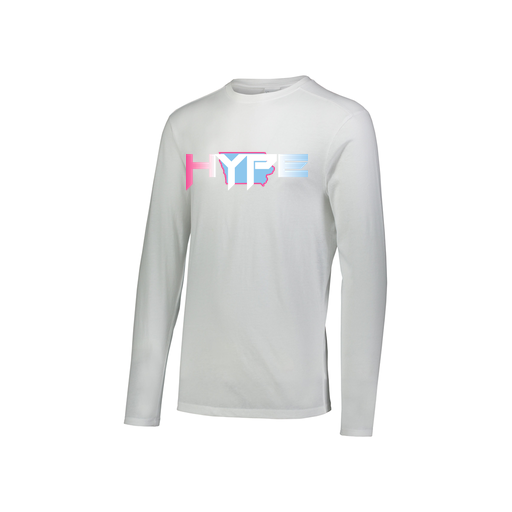 [FTLCUBWH-YS-LOGO2] Decker Youth Tri-Blend T-Shirt - Long Sleeve (Youth S, White, Logo 2)